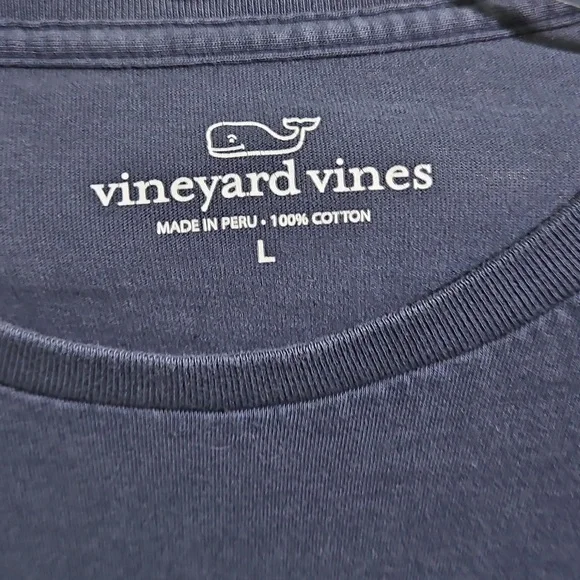 Vineyard Vines Navy Long Sleeve Tee - Picture 5 of 5